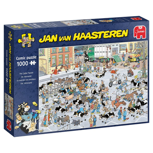 EAN 8710126190753 - Jan van Haasteren The Cattle Market 1000 pcs Puzzle rompecabezas 1000 pieza(s) Dibujos imagen 1