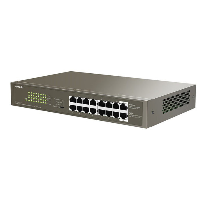 EAN 6932849431360 - Tenda TEG1116P-16-150W-EU switch No administrado Gigabit Ethernet (10/100/1000) Energía sobre Ethernet (P imagen 2
