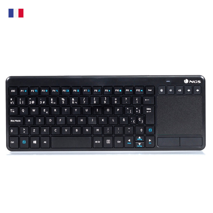 EAN 8435430611366 - NGS TV Warrior, AZERTY, FR teclado Hogar RF inalámbrico Francés Negro imagen 1
