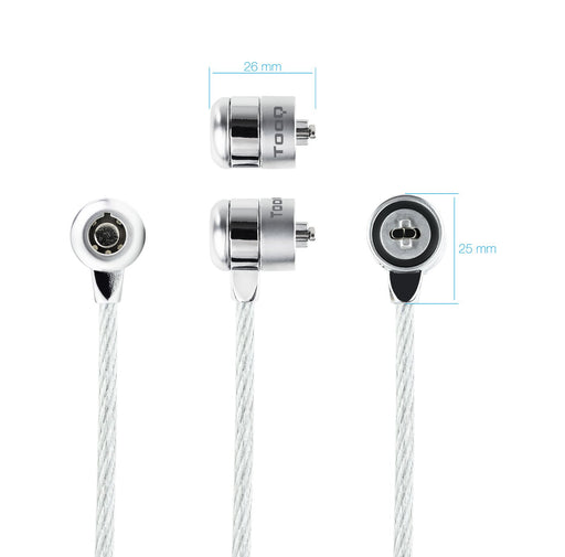 EAN 8433281009998 - TooQ TQCLKC0025 cable antirrobo Plata 1,5 m imagen 2