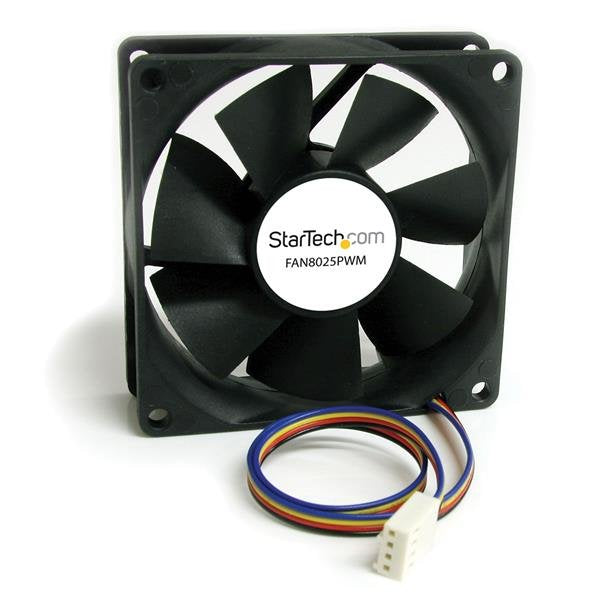 EAN 0065030845311 - StarTech.com FAN8025PWM sistema de refrigeración para ordenador Carcasa del ordenador 8 cm Negro imagen 1