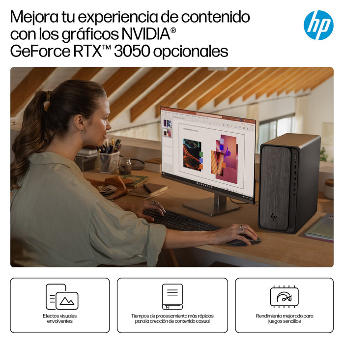 EAN 0199251207198 - HP OmniDesk Desktop M02-0025ns PC AMD Ryzen™ 5 8500G 16 GB DDR5-SDRAM 1 TB SSD Windows 11 Home Torre AI P imagen 3