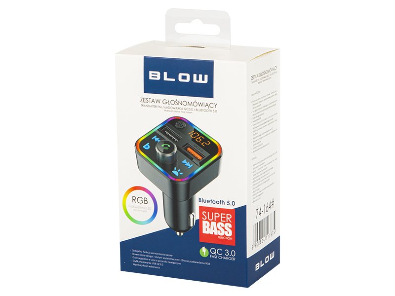 EAN 5900804117834 - BLOW 74-164# transmisor FM 87,5 - 108 MHz Bluetooth Negro imagen 2