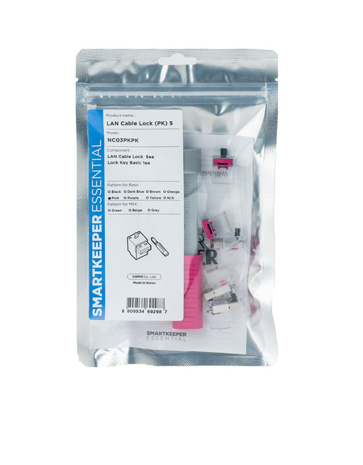 EAN 8809534692987 - Smartkeeper NC03PKPK bloqueador de puerto Bloqueador de puerto + clave RJ-45 Rosa 1 pieza(s) imagen 1