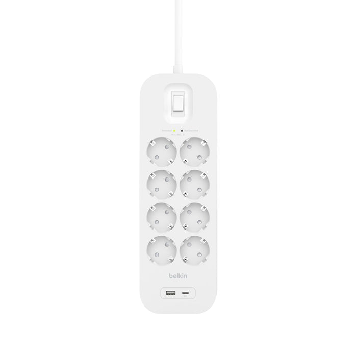 EAN 0745883886654 - Belkin SRB003vf2M-V2 Blanco 8 salidas AC 2 m imagen 2