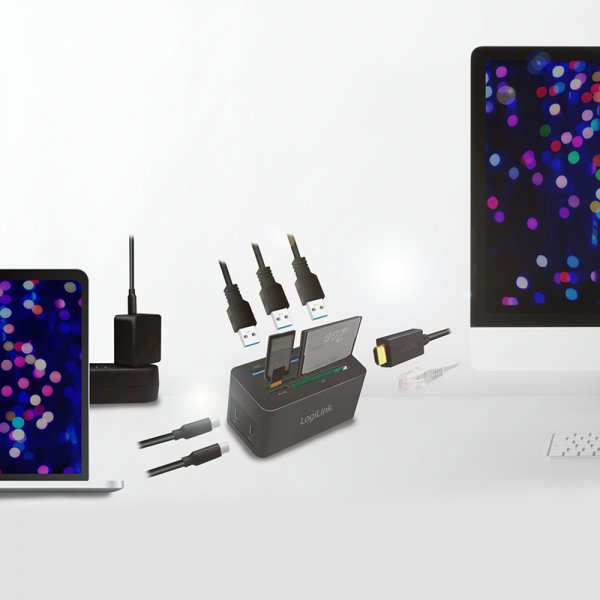 EAN 4052792061338 - LogiLink UA0370 base para portátil y replicador de puertos Alámbrico USB 3.2 Gen 1 (3.1 Gen 1) Type-C Neg imagen 7