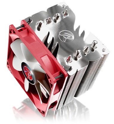 EAN 4715109920017 - RAIJINTEK Themis Evo Procesador Enfriador 12 cm Metálico, Rojo, Blanco imagen 6