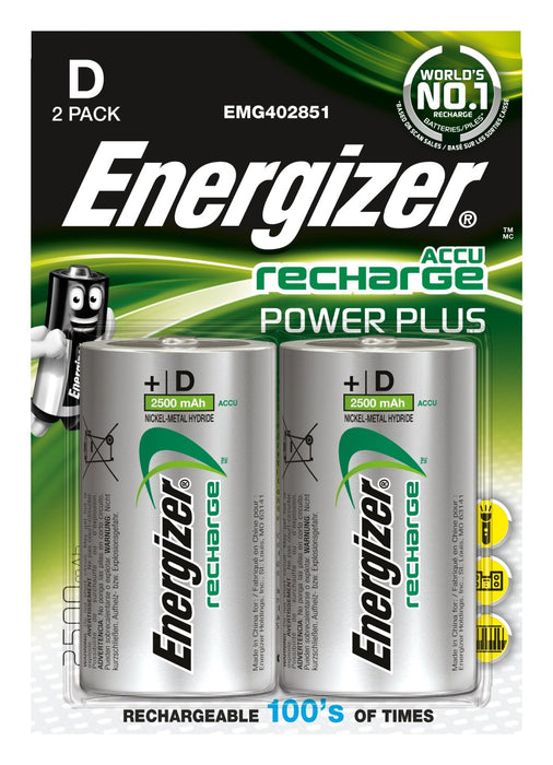 EAN 7638900138757 - Energizer PowerPlus Batería recargable D Níquel-metal hidruro (NiMH) imagen 1