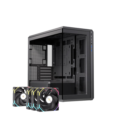 EAN 6977277368963 - Einarex EXCS-ZM-800R-B carcasa de ordenador Midi Tower Negro imagen 2