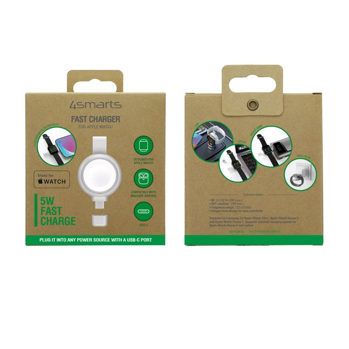 EAN 4252011908011 - 4smarts QI2 Reloj inteligente Plata USB Cargador inalámbrico Carga rápida Interior imagen 7