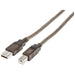 EAN 0766623510424 - Manhattan 510424 cable USB USB 2.0 11 m USB A USB B Plata imagen 1