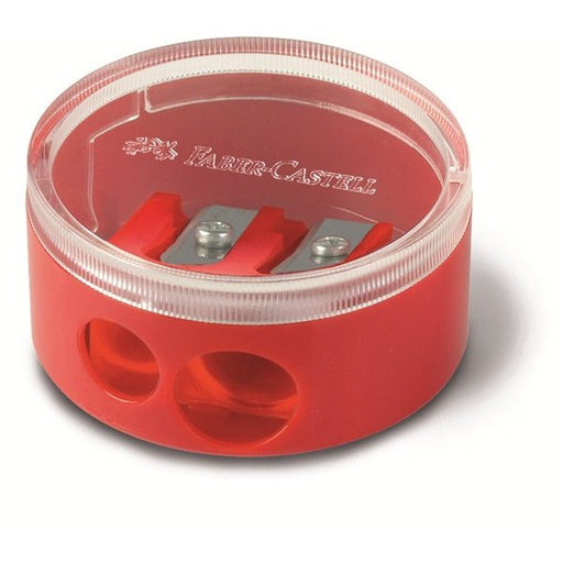 EAN 4005401854180 - Faber-Castell 185418 sacapuntas Sacapuntas manual Negro, Azul, Rojo imagen 2