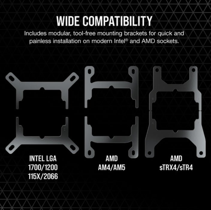EAN 840006648109 - Corsair H100i Procesador Sistema de refrigeración líquida todo en uno 12 cm Negro 1 pieza(s) imagen 6