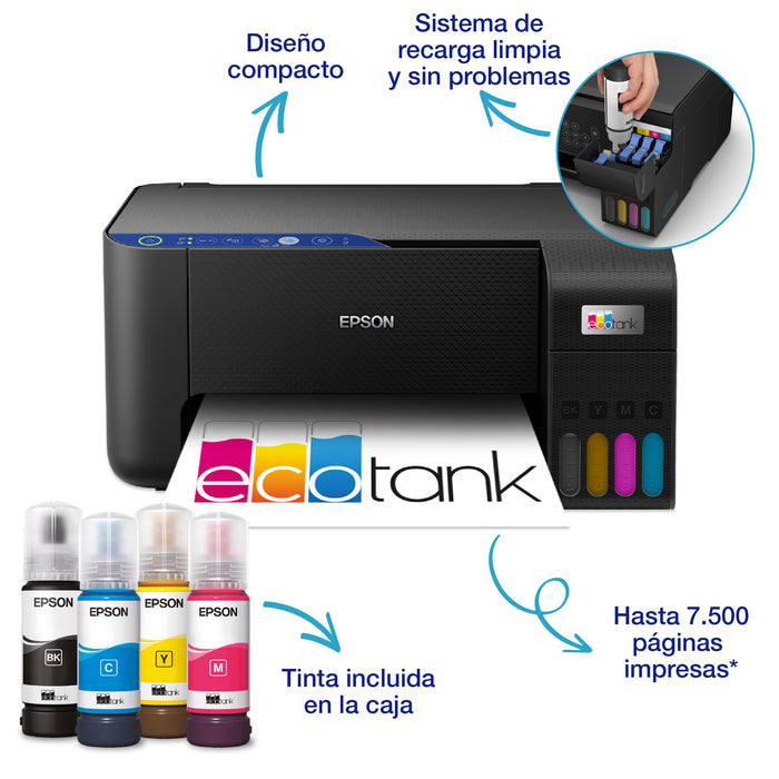 EAN 8715946684116 - Epson EcoTank ET-2811 Inyección de tinta 5760 x 1440 DPI 33 ppm Wifi imagen 22