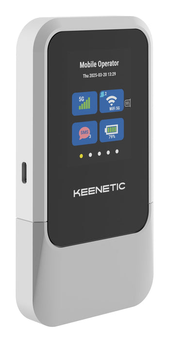 EAN 4897082922568 - Keenetic Roamer 5G router inalámbrico Doble banda (2,4 GHz / 5 GHz) Negro, Gris imagen 3