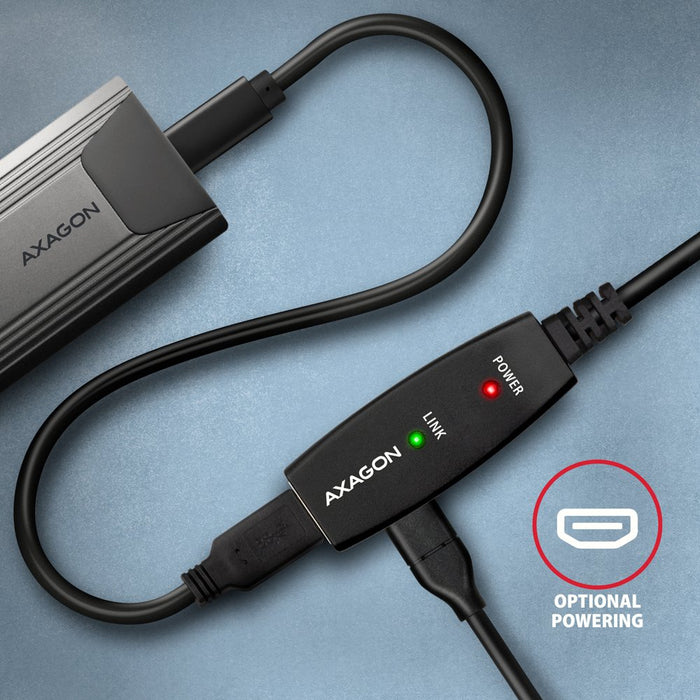 EAN 8595247907257 - Axagon N ADR-310 USB 3.2 Gen 1 A-M -> A-F aktivni prodluovaci repeater kabel cable USB USB 3.2 Gen 1 (3. imagen 6