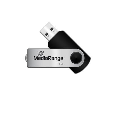 EAN 4260459619376 - MediaRange MR910-3 unidad flash USB 16 GB USB tipo A 2.0 Negro, Plata imagen 3