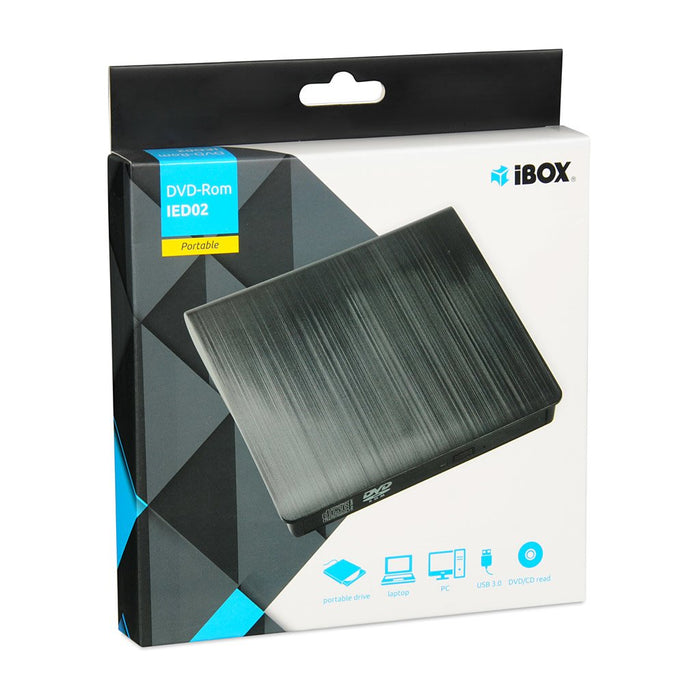 EAN 5903968680237 - iBox IED02 unidad de disco óptico DVD-ROM Negro imagen 6