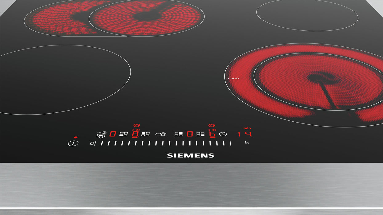 EAN 4242003762127 - Siemens ET601FNP1E hobs Negro, Acero inoxidable Integrado Cerámico 4 zona(s) imagen 2