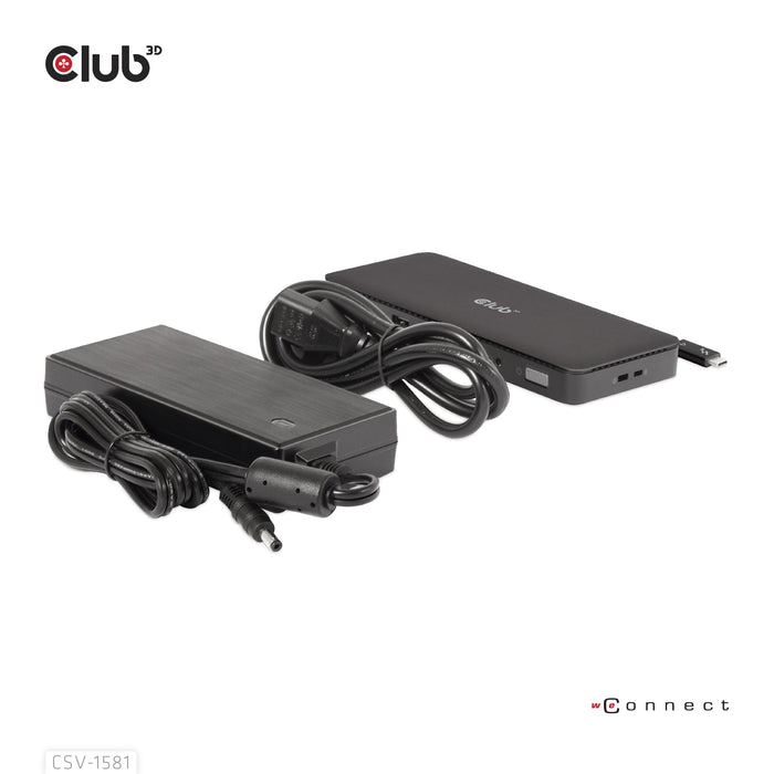 EAN 8719214472603 - CLUB3D CSV-1581 base para portátil y replicador de puertos Thunderbolt 4 Negro imagen 6
