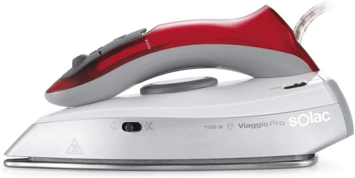 EAN 8433766186947 - Solac Viaggio Pro Plancha vapor-seco Suela de acero inoxidable 1100 W Gris, Rojo imagen 1