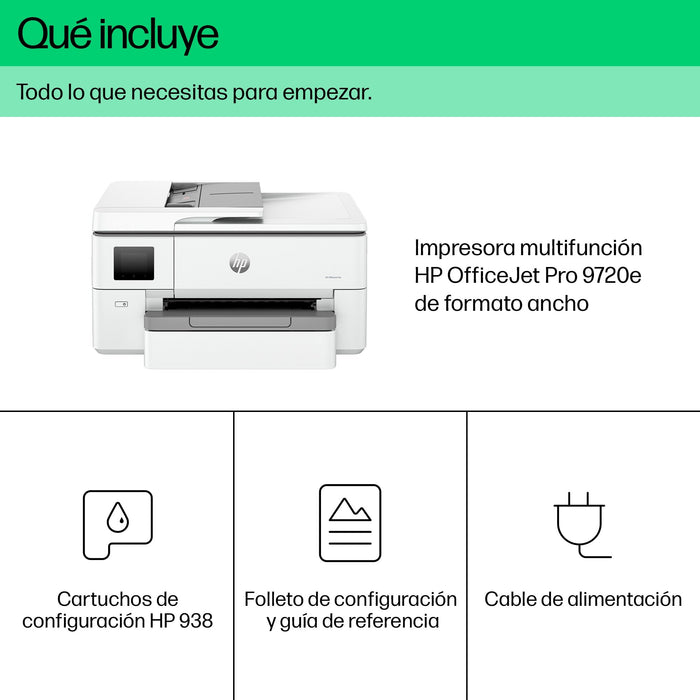 EAN 0196337488021 - HP OfficeJet Pro 9720e WF AiO Printer Inyección de tinta térmica A3 4800 x 1200 DPI 22 ppm Wifi imagen 6