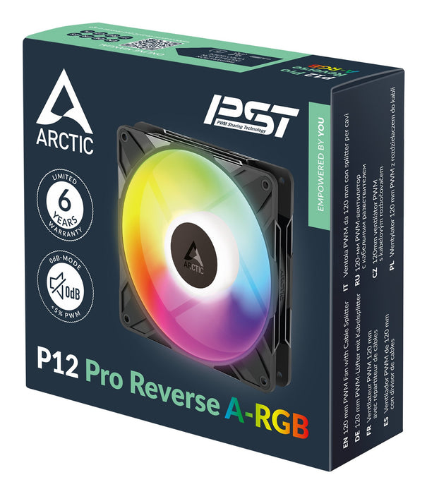 EAN 4895265000720 - ARCTIC Freezer P12 Pro Reverse A-RGB - 3 Pack Carcasa del ordenador Ventilador 12 cm Negro 3 pieza(s) imagen 7