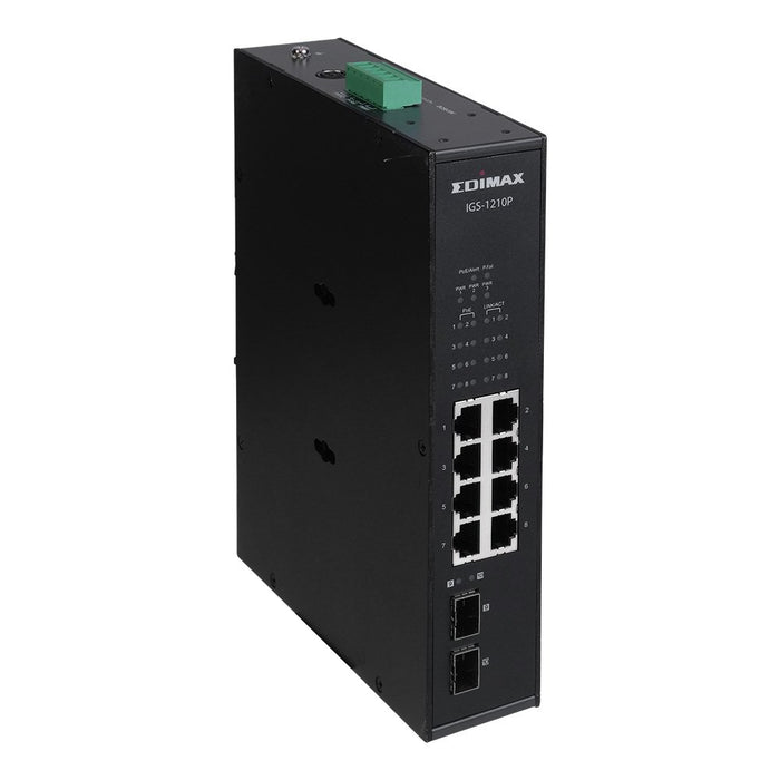 EAN 4717964704696 - Edimax IGS-1210P switch No administrado Gigabit Ethernet (10/100/1000) Energía sobre Ethernet (PoE) Negro imagen 1