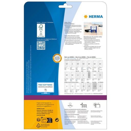 EAN 4008705050715 - HERMA 5071 etiqueta autoadhesiva Rectángulo redondeado Permanente Blanco 3200 pieza(s) imagen 2