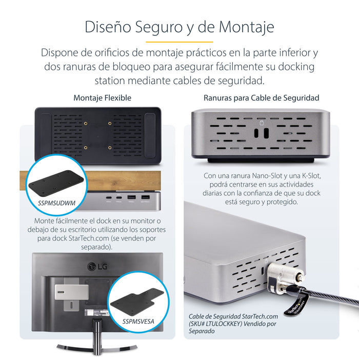 EAN 0065030902878 - StarTech.com 155UE-USB4-DOCK base para portátil y replicador de puertos Alámbrico Plata imagen 16