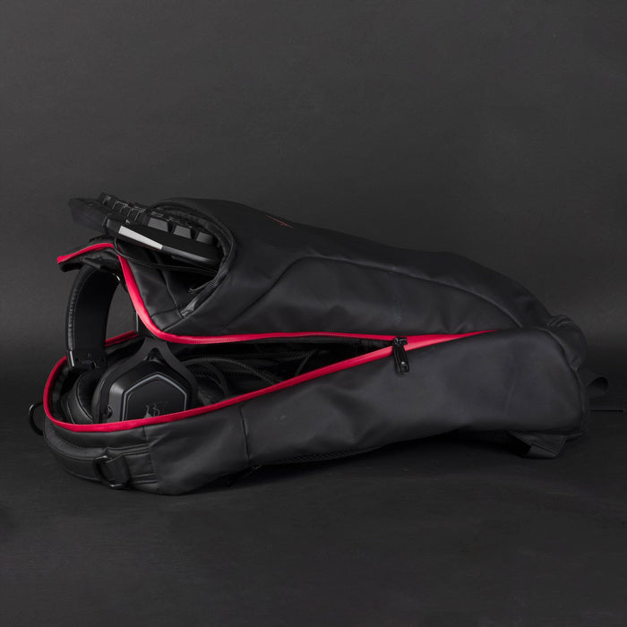 EAN 3328170285247 - Konix Drakkar KX DK RAGNARR 17' GAMING BACKPAC 43,2 cm (17") Mochila Negro, Rojo imagen 12