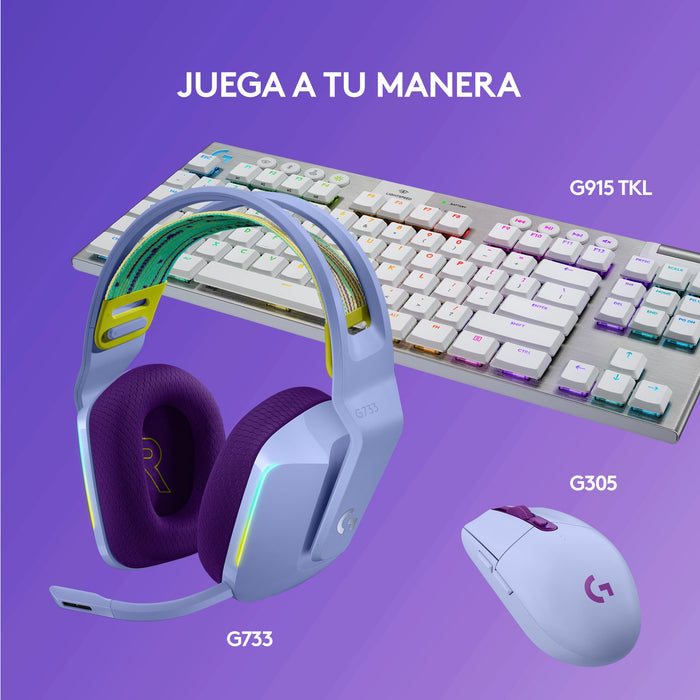 EAN 5099206089549 - Logitech G 981-000890 auricular y casco Auriculares Inalámbrico Diadema Juego Lila imagen 14