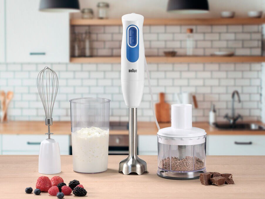 EAN 8021098003287 - Braun MultiQuick 2 MQ20236MWH 0,5 L Batidora de inmersión 600 W Azul, Blanco imagen 4