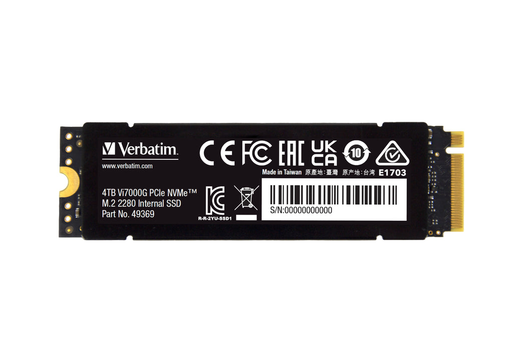 EAN 0023942493693 - Verbatim Vi7000G 4 TB M.2 PCI Express 4.0 NVMe imagen 5