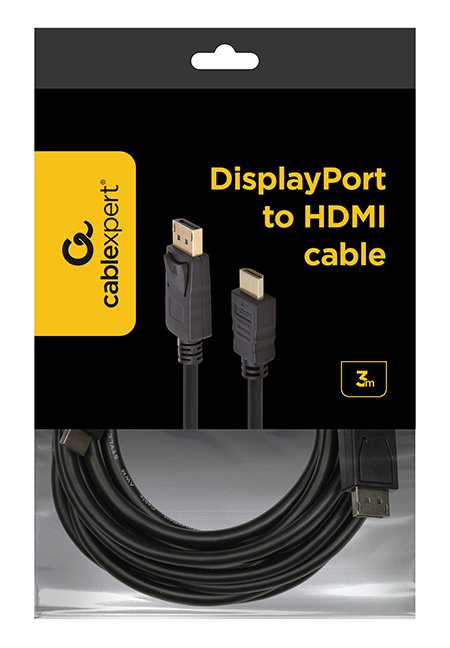 EAN 8716309080002 - Gembird DisplayPort - HDMI, 3m HDMI tipo A (Estándar) Negro imagen 5