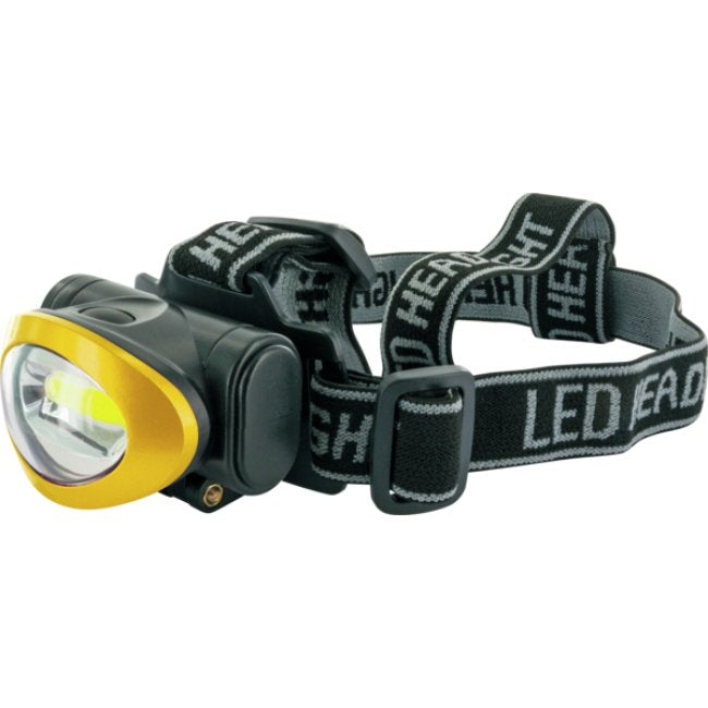 EAN 4004005030297 - Schwaiger WLED 40 Negro, Amarillo Linterna con cinta para cabeza COB LED imagen 1