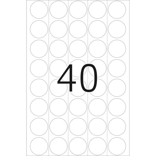 EAN 4008705022576 - HERMA 2257 plástico autoahdesivo 640 pieza(s) Transparente imagen 2