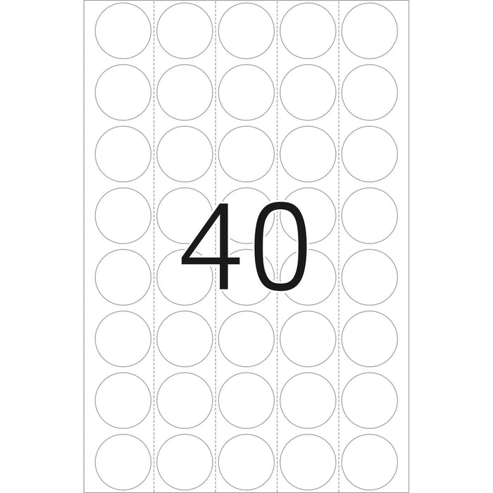 EAN 4008705022576 - HERMA 2257 plástico autoahdesivo 640 pieza(s) Transparente imagen 2