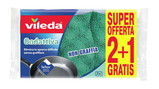 EAN 4023103070257 - Vileda 139181 esponja Rectangular Microfibra Verde 3 pieza(s) imagen 1