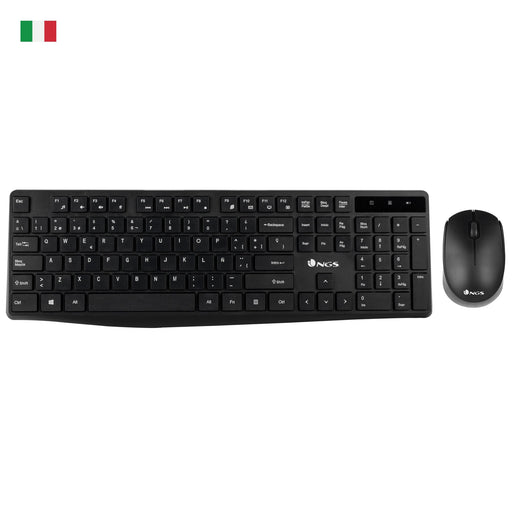 EAN 8435430617986 - NGS Allure Kit, QWERTY, IT teclado Ratón incluido Universal RF inalámbrico Italiano Negro imagen 1