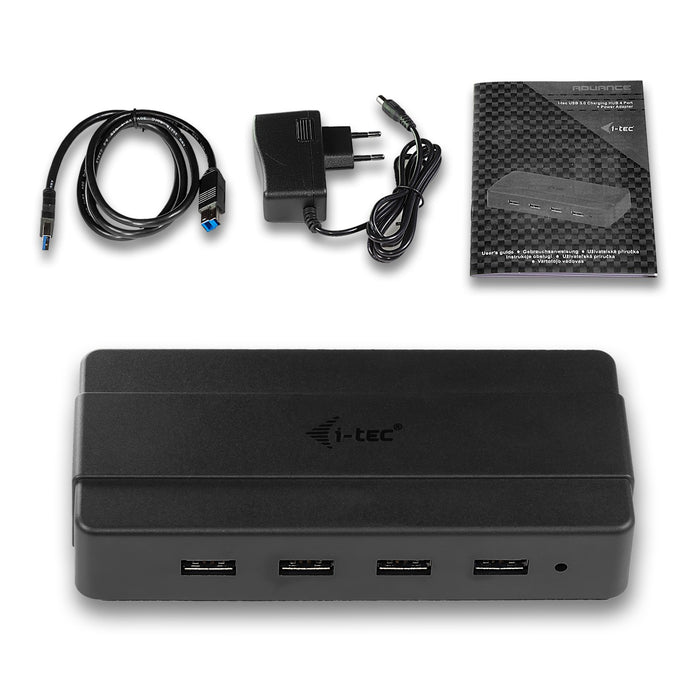 EAN 8595611701573 - i-tec U3HUB445 hub de interfaz USB 3.2 Gen 1 (3.1 Gen 1) Type-B 5000 Mbit/s Negro imagen 5