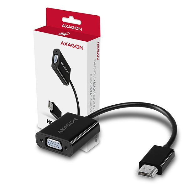 EAN 8595247904393 - Axagon RVH-VGN adaptador de cable de vídeo 0,15 m HDMI tipo A (Estándar) VGA (D-Sub) Negro imagen 9