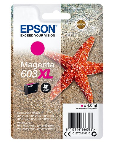 EAN 8715946666396 - Epson C13T03A34010 cartucho de tinta 1 pieza(s) Original Alto rendimiento (XL) imagen 1