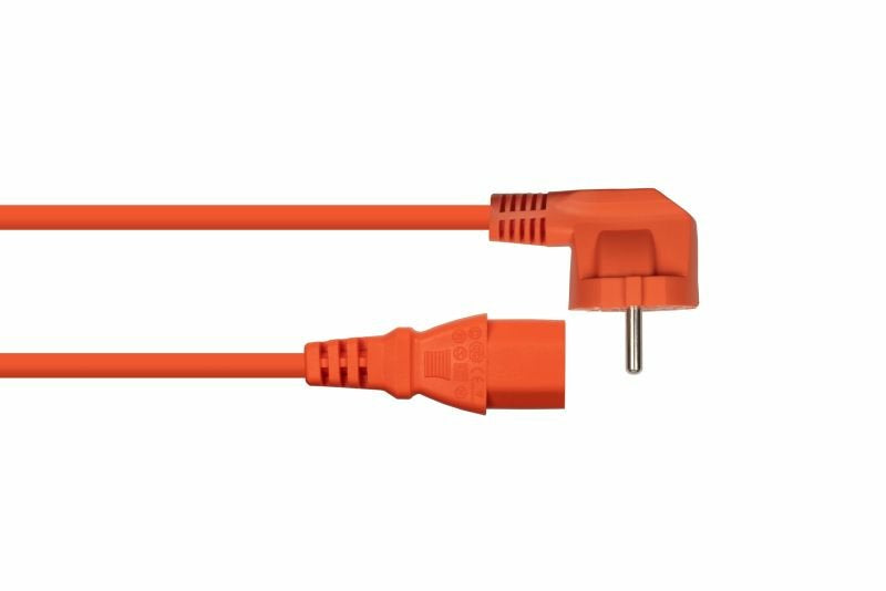 EAN 4066857002310 - Kabelmeister SK0130-O100 cable de transmisión Naranja 10 m Enchufe tipo E+F C13 acoplador imagen 2