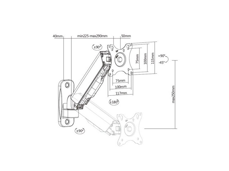 EAN 4015867229347 - Equip 650136 soporte para monitor 81,3 cm (32") Negro imagen 12