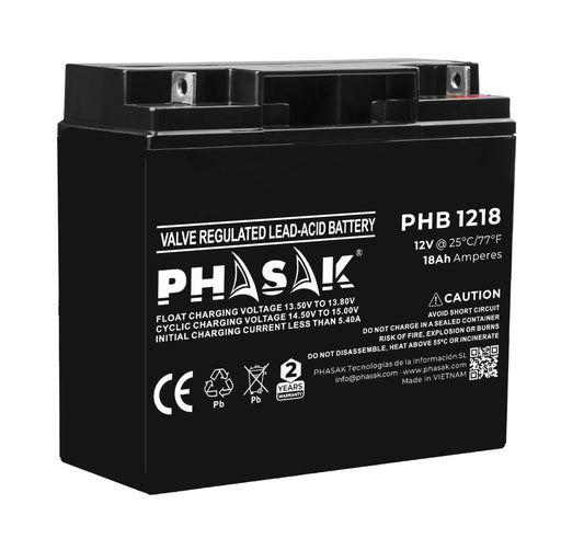 EAN 5605922014330 - Phasak PHB 1218 batería para sistema ups Sealed Lead Acid (VRLA) imagen 1