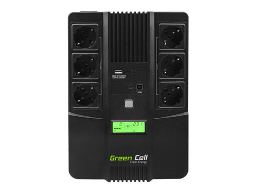 EAN 5902701419721 - Green Cell UPS06 sistema de alimentación ininterrumpida (UPS) Línea interactiva 0,999 kVA 360 W 6 salidas imagen 1