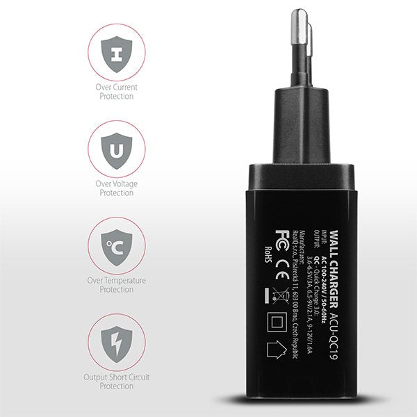 EAN 8595247905307 - Axagon ACU-QC19 cargador de dispositivo móvil Teléfono móvil, Batería portátil, Smartphone, Tableta, Univ imagen 5