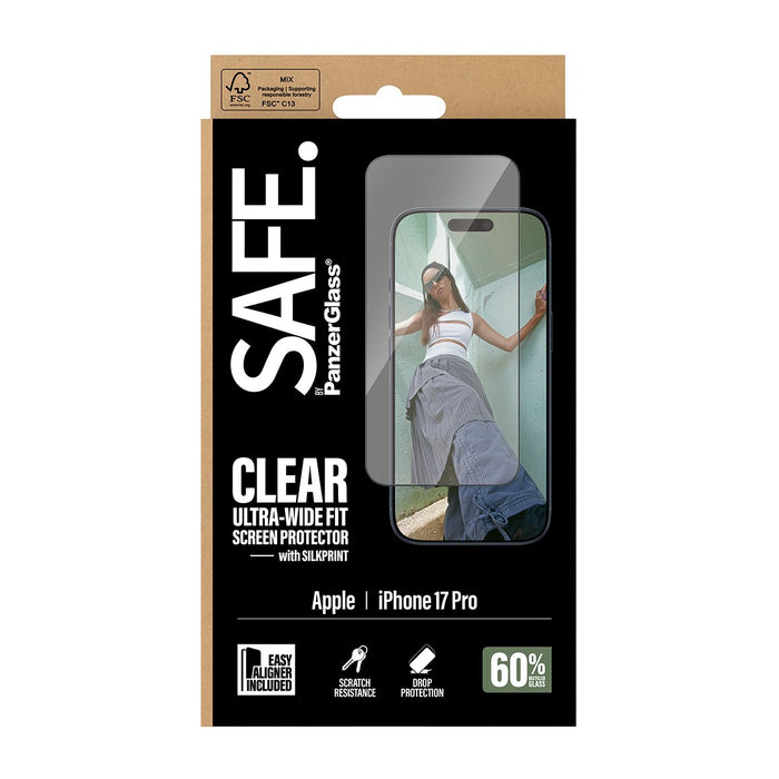 EAN 5715685029707 - PanzerGlass SAFE. by ® Screen Protector w. Black Frame iPhone 17 Pro | Ultra-Wide Fit w. EasyAligner Prot imagen 3