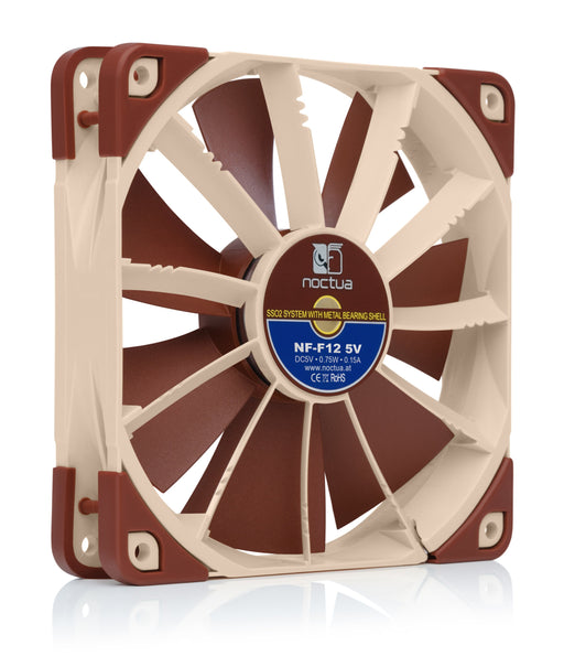 EAN 0841501110269 - Noctua NF-F12 Carcasa del ordenador Ventilador 12 cm Beige, Marrón imagen 2